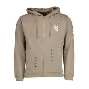 Taille personnalisée 100% coton respirant survêtements en détresse pour l'hiver bas quantité minimale de commande motif solide pas cher prix vêtements - Product Image 3