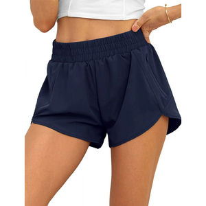 96% Nylon 4% Spandex True Fit pantalones cortos de cintura alta para mujer con bolsillo oculto forro transpirable y diseño transpirable oculto - Product Image 4