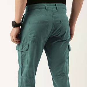 Color sólido Material de algodón hecho pantalones de carga para la venta/Nuevo estilo de alta calidad de los hombres de ajuste Regular pantalones de carga - Product Image 4