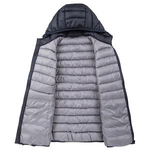Vente en gros OEM Logo personnalisé Nylon longue veste d'hiver matelassée bulle manteau hommes bouffant veste d'extérieur pour hommes - Product Image 5
