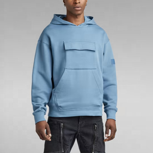 Sweat-shirts à capuche personnalisés en coton French Terry pour hommes avec grande poche, impression graphique de logo, sweat-shirts à capuche pour hommes - Product Image 1