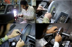 Miroir en forme de lune pour faux cils, Extension de cils en acier inoxydable, robuste, avec poignée, en forme de miroir, couleur - Product Image 6