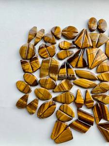 Top Quality Tiger Eye <b>Matched</b> Pair Cabochon Wholesale Lot By Weight With Different Shapes And Sizes Used For Jewelry Making - Product Image 3