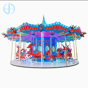 Parc d'attractions Manège Manège Manège Thème de Noël Carrousel Merry Go Round Horse Carrousel <span class=keywords><strong>pour</strong></span> enfants - Product Image 4