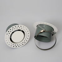 Diffuseur d'air rond sans cadre de 100 mm pour plafond, idéal pour les appartements modernes