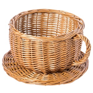 Cesta de ratán en forma de taza, cesta de almacenamiento hecha a mano, venta al por mayor, ecológica, hecha en Vietnam - Product Image 1