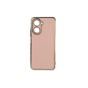 Coque de protection en silicone premium Netzy pour Huawei Nova 10 SE, motif écorce de safran, mignonne, antichoc, rose doré, emballée - Product Image 1
