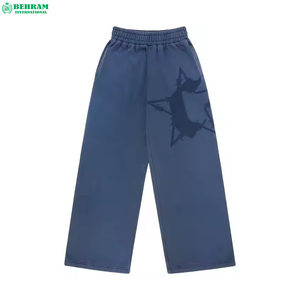 2026 New Trending Stacked Tracksuits 100% Cotton Heavyweight Winter Screen Printing Distressed <b>Embroidery</b> & Sweat Pants - Product Image 2