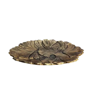 Vaisselle de service décorative en métal feuille d'érable de qualité supérieure Design attrayant Plats et assiettes de table de haute qualité - Product Image 1