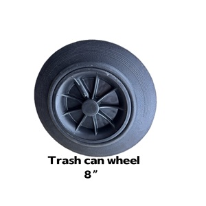 Pièces d'équipement de manutention en caoutchouc de haute qualité New Top Vietnam Poubelle en acier inoxydable avec 8 roues - Product Image 2