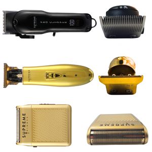 Kit de tondeuse à cheveux sans fil professionnelle avec lames en acier inoxydable, fonctions réglables, rasoir électrique doré IPX7 pour tondeuse - Product Image 5