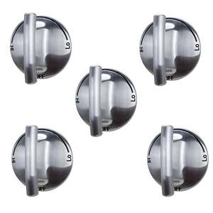 Bouton de brûleur de surface en acier inoxydable ERP 74007733 pour cuisinière à gaz/électrique, pièces de rechange pour plaque de cuisson manuelle, lot de 5, remplace WP7733P410-60 - Product Image 1