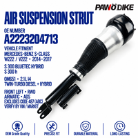 Amortisseur de suspension pneumatique avant gauche complet OE A2223204713 pour W222 S300 – Pièce de rechange pour réparation