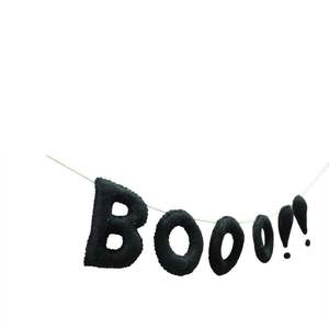 Cute Boo Felt Ghost <b>Party</b> Garland Classic Halloween Boo Felt Garland handmade felt Boo Garland - Product Image 2