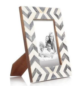 Cadre photo unique en incrustation d'os, cadre photo en résine incrustée pour la décoration de la maison - Product Image 2