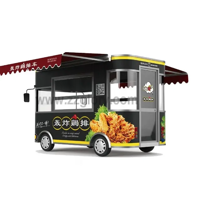 Personalizado Preço de Fábrica Barato Carrinhos de Café Sorvete Caminhão Caminhão de Alimentos Móvel Carrinho de Comida Carrinho Hot Dog Fa