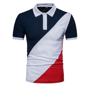 Polo pour homme grande taille Polos pour homme Polos en coton à manches courtes Couleur bleu ciel - Product Image 5