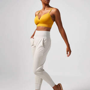 สปอร์ตบรามีโครงแบบรับแรงกระแทกสูงสำหรับเล่นโยคะฟิตเนสวิ่งออกกำลังกายเล่นยิมดันทรงสนับสนุนสูงไร้รอยต่อขนาดพิเศษ - Product Image 3