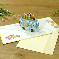 Tarjeta de Felicitación 3D de Cumpleaños del Fabricante con Modelo Pop-up, Diseño Personalizado