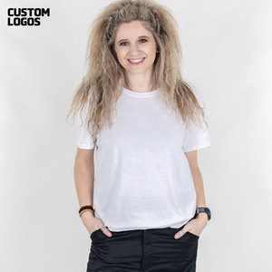 Camiseta de Manga Corta con Cuello Redondo para Mujer, Camiseta Holgada con Cuello Redondo para Mujer - Product Image 4