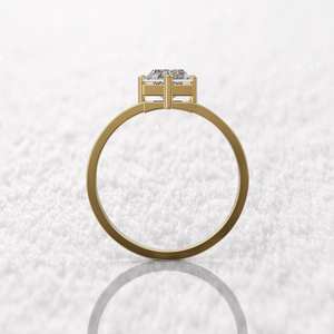 Exclusif 3 Carat Moissanite Baguette Fiançailles 14K Or Bague Femmes Alliance Bijoux Vendeur Sites Vente en gros en ligne - Product Image 4