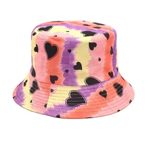 Chapeau seau personnalisé de concepteur en gros velours réversible soie imprimé motif dessin animé joli style rétro pot chapeau décontracté vente à chaud - Product Image 6