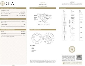 1.50 carat H Color Grade VS2 Clarté Excellente coupe et taille ronde polie Diamants naturels en vrac certifiés GIA d'Inde - Product Image 3