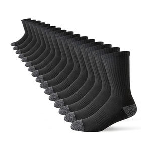 Chaussettes de sport haute performance, mélange de coton, de nylon et de spandex de qualité supérieure, semelle rembourrée pour la course à pied et les sports de salle de sport, commande en gros - Product Image 2