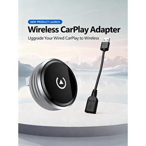 Adattatore Wireless CarPlay con Dongle a Forma di Disco USB-A, Supporta Apple CarPlay e Android Auto, Include USB-A e USB-C, Grigio - Product Image 6