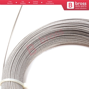 BWR5474 Window Regulator Repair Cable Steel Wire Rope 7x7 Diameter: 1.7 mm Length 100 <b>meter</b> for Car Window Regulator - Product Image 2