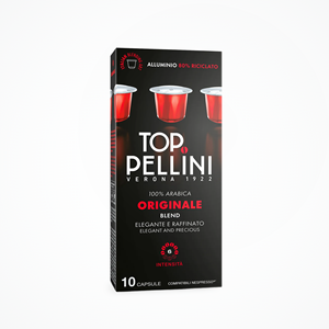 Capsules en aluminium compatibles Pellini - 10 capsules, torréfaction italienne, goût sucré, qualité supérieure, usage professionnel - Italie - Product Image 2