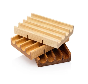 Artisanat de haute qualité, porte-savon en bois naturel rectangulaire, porte-savon en bois, logo personnalisé - Product Image 3