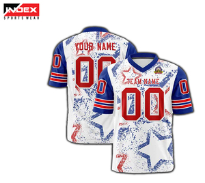 Camiseta transpirable unisex personalizada de fútbol americano con personalización de fábrica - Product Image 1