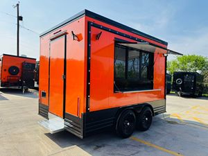 รถเข็น12ft ขายอาหารจานด่วนแบบเคลื่อนที่ได้มีอุปกรณ์ครบครันในห้องครัวสำหรับขายรถตู้แบบสัมปทานตามท้องถนน - Product Image 4