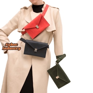 Bolso cruzado de cuero para mujer, nuevo estilo de riñonera, bolso de hombro de cuero de vaca Real para maquillaje, bolso de cintura para mujer - Product Image 1