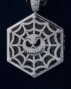 Pendentifs personnalisés en forme de cœur en argent 925 de haute qualité, plaqués or rhodié 14 carats, sertis de moissanite VVS, diamants glacés, hip-hop - Product Image 1