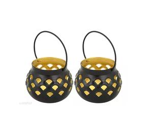 Elegantes portavelas votivos con acabado antiguo Premium para bodas y decoraciones para el hogar y centros de mesa de fiesta únicos - Product Image 2