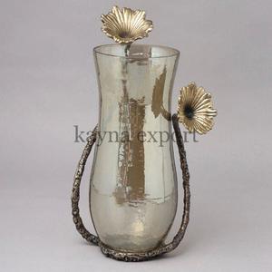 Florero de Metal Simple y moderno más vendido, maceta resistente hecha a mano de estilo europeo contemporáneo para decoración del hogar y la boda - Product Image 6