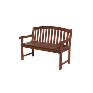 Mobiliário de jardim novo produto cadeira de banco com 2 assentos para uso ao ar livre móveis de vime de madeira de teca fornecedor do Vietnã