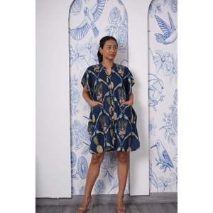 Chemise kaftan Love Birds, couvre-maillot de bain avec motif d'oiseau unique - Product Image 2