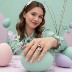 Bague en argent Pokémon Shaymin pour offrir en cadeau - Product Image 2