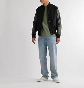 Derniers modèles de vestes universitaires à col montant pour hommes pour l'hiver Produit très vendu avec logo à l'avant Bon matériel Services OEM - Product Image 5