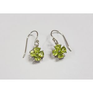 Pendientes de Cristal de Peridoto Natural para Mujer Shah Gems, Plata de Ley 925 - Product Image 1