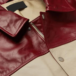 2025 vente en gros personnalisé mode automne solide plaine bonne qualité vestes universitaires col montant côtelé manchette ourlet veste de sport - Product Image 4