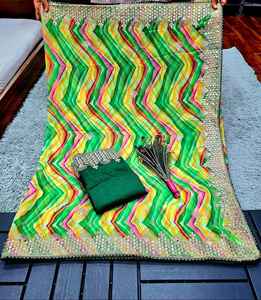 Última colección 100%, blusa bordada de Sari de diseñador de lino de seda, ropa de boda india tradicional de alta calidad para fiestas - Product Image 6