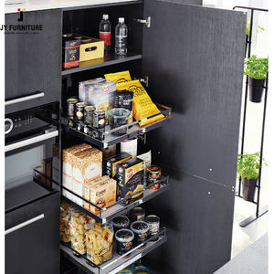 JY Vietnam Armoires de cuisine modernes haut de gamme Ensemble complet Conception européenne Projets modulaires personnalisés avec glissière de tiroir - Product Image 5