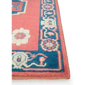 Tapis en laine noués à la main Nuray, motifs abstraits rectangulaires rouge-orange, pour la maison - pour le salon, la chambre à coucher, 9x12 - Pae-1172 - Product Image 4