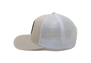 Sombrero de camionero con logotipo de parche de cuero personalizado clásico con malla de 6 paneles OEM Vietnam Headwear Gorra de algodón de ajuste ajustable para ropa de calle - Product Image 3
