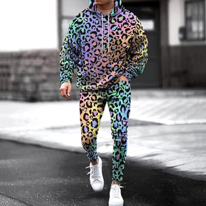 Chándal deportivo con cremallera de poliéster para hombre con logotipo personalizado OEM gran oferta ropa de entrenamiento transpirable de talla grande para ropa de calle de invierno - Product Image 6