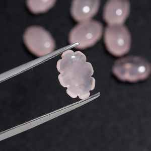 Cuentas de Cuarzo Rosa AAA en Forma de Nube Lisa, Amuletos de Piedras Preciosas Talladas a Mano de 12 mm para la Fabricación de Joyas - Product Image 5
